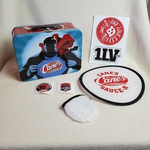 Raising Canes Hero Lunch Box, Stickers & Flying Disk